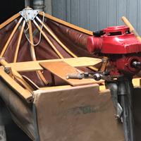 Barca d’epoca da fiume polacca anni 50