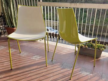 Pedrali 3D Colour 775 sedie bianco verde di design