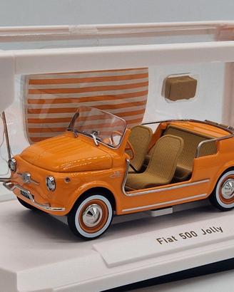 FIAT 500 Jolly Arancione - Norev - Scala 1/18