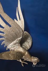 Galletto da combattimento Vintage in Metallo