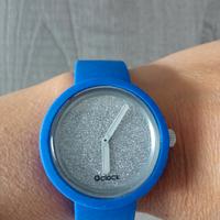 Orologio O Clock blu e argento