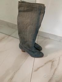 Stivali in gins sfoderati estivi n36 preciso