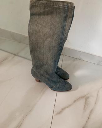 Stivali in gins sfoderati estivi n36 preciso