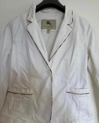 Blazer bianco Burberry