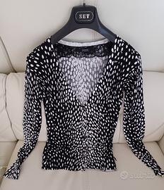 maglia con bottoni guess