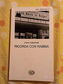 Libro: "Ricorda con rabbia" di John Osborne
