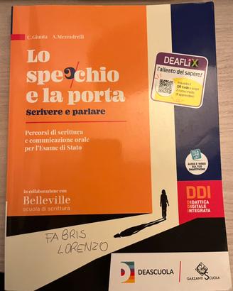 lo specchio della porta, scrivere e parlare