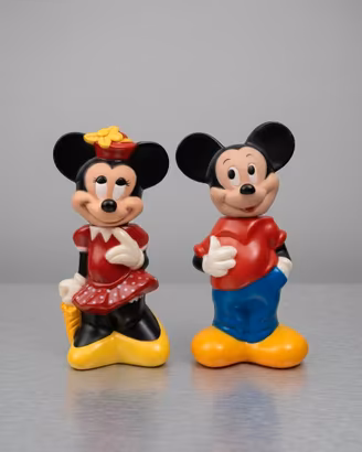 Grandi figure vintage Topolino e Minnie 22 CM