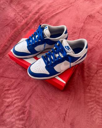 Nike dunk low bianche/azzurre-come nuove-42.5