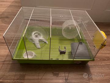 Gabbietta per criceto + lettiera