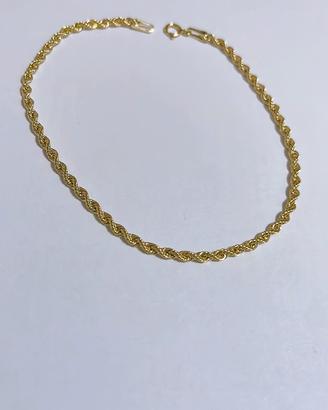 Bracciale funetta 18kt 750