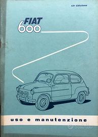 Fiat 600 Originale libretto d'uso