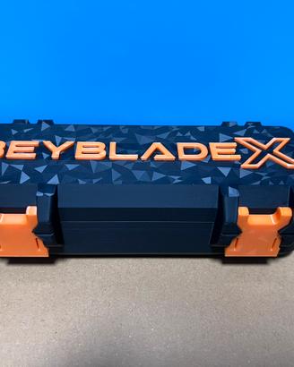 Deck Box Beyblade X Nero e Arancione