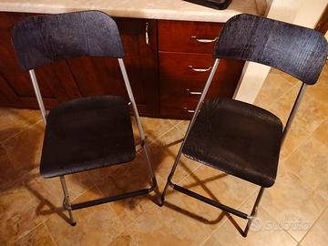 sgabelli alti pieghevoli 