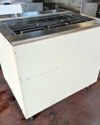 vetrina per gelati usata con motore remoto
