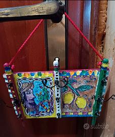 sponda carrettino siciliano da parete