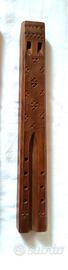 Flauto doppio in legno