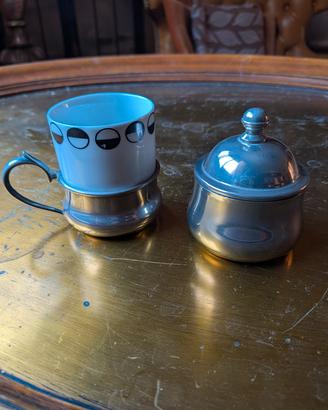 Set Caffè Vintage Singolo con Zuccheriera
