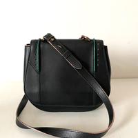 Borsa nera in vera pelle