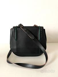 Borsa nera in vera pelle