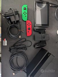 Nintendo Switch+custodia+micro sd 128gb