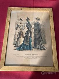 Stampa antica moda 1892
