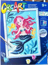 Set per dipingere CREART Sirenetta con glitter