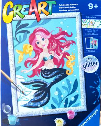 Set per dipingere CREART Sirenetta con glitter