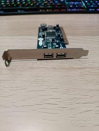 Scheda PCI Express USB 3.0 - 2 Porte per PC Fisso