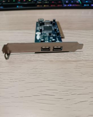 Scheda PCI Express USB 3.0 - 2 Porte per PC Fisso