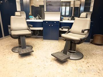 Coppia Poltrone Barbiere MÜSTER Originali Anni '80