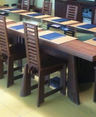 Tavolo massiccio artigianale da riunioni 3,6 metri