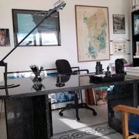 ELEGANTE SCRIVANIA/TAVOLO IN MARMO NERO MARQUINIA