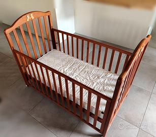 Lettino Bimbo in Legno con Cassettone + Materasso
