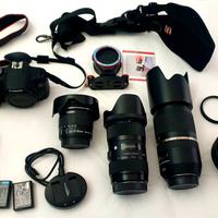 Canon EOS 2000d più accessori SOLO IN BLOCCO