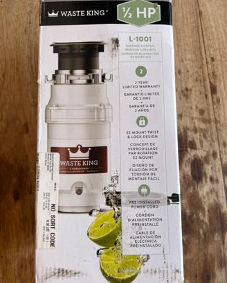 Tritarifiuti da cucina Waste King 1/2hp 115v