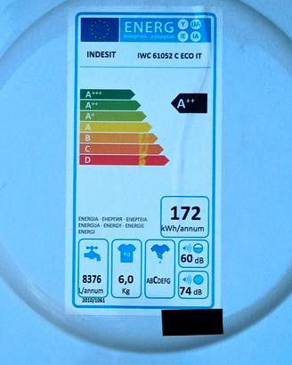 Ricambi vari lavatrice INDESIT IWC 61052 C ECO IT