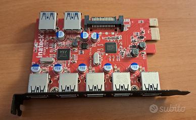 Inateck KTU3FR-502U Scheda USB interna 7 porte