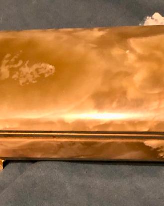 Cofanetto Portagioie Vintage in Onice e Ottone