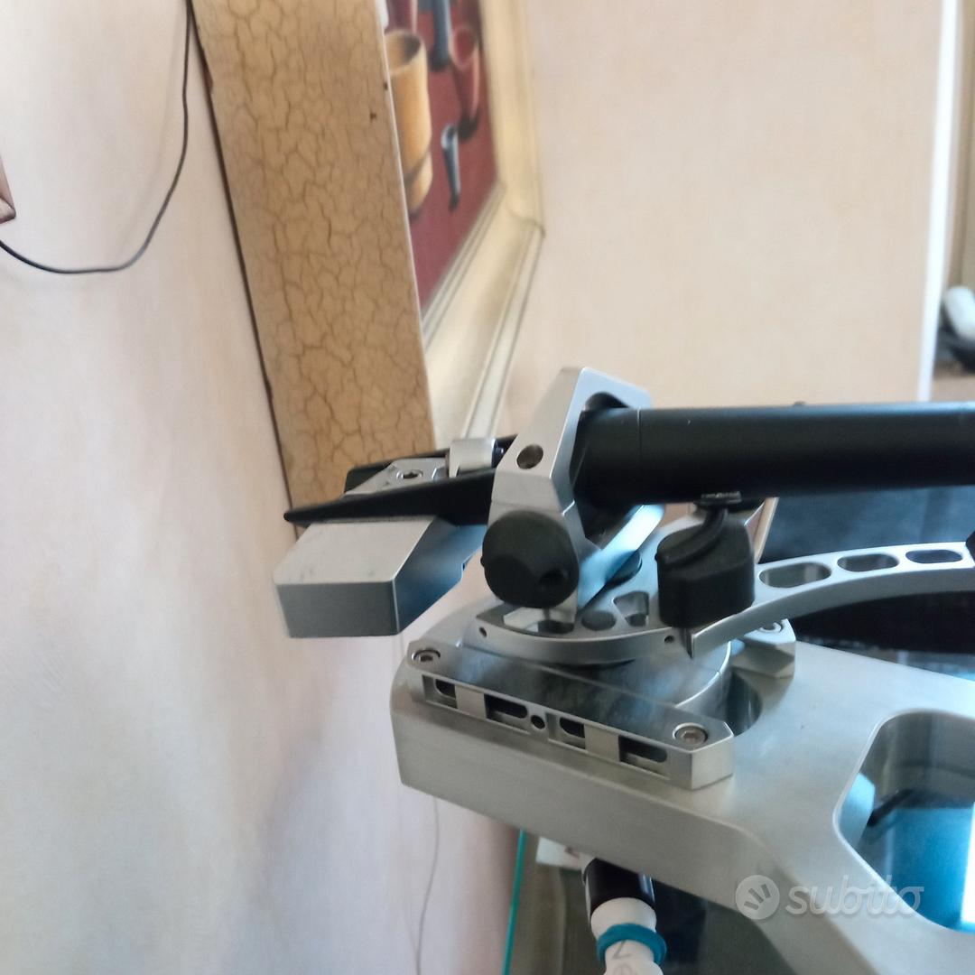 Goniometro per l'allineamento del fonografo con disco di calibrazione