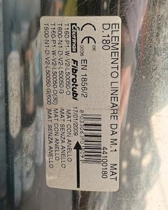 Tubi acciaio inox D 180