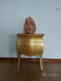 Piccola consolle foglia d'oro