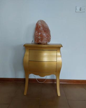 Piccola consolle foglia d'oro