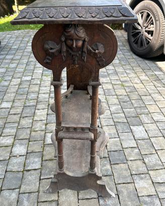Piedistallo/gueridon in legno