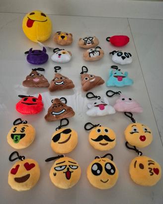 Lotto 19 portachiavi Emoji
