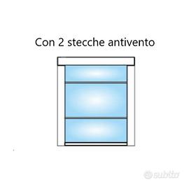 Tenda per esterni Ermetika con steccato