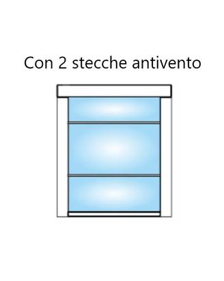 Tenda per esterni Ermetika con steccato