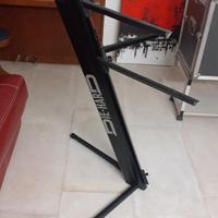 STAND A COLONNA PER DOPPIA TASTIERA CON BORSA