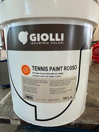 Tennis paint rosso - Giolli  secchio 14 L