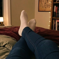 Calzini bianchi in cotone usati